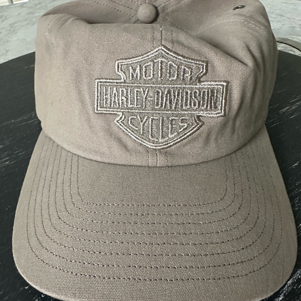 Harley-Davidson Taupe Cap - Worn once!